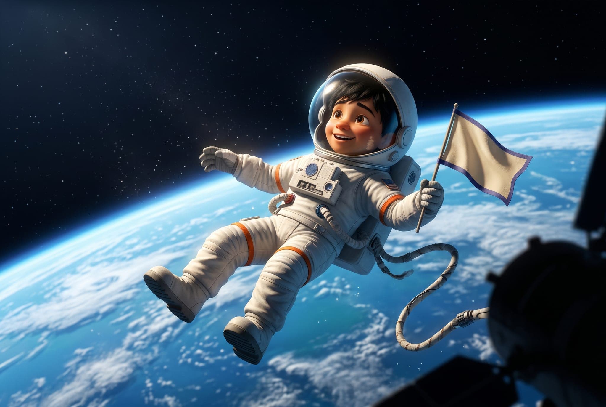 Mon premier voyage dans l'espace — scène d'intérieur 3