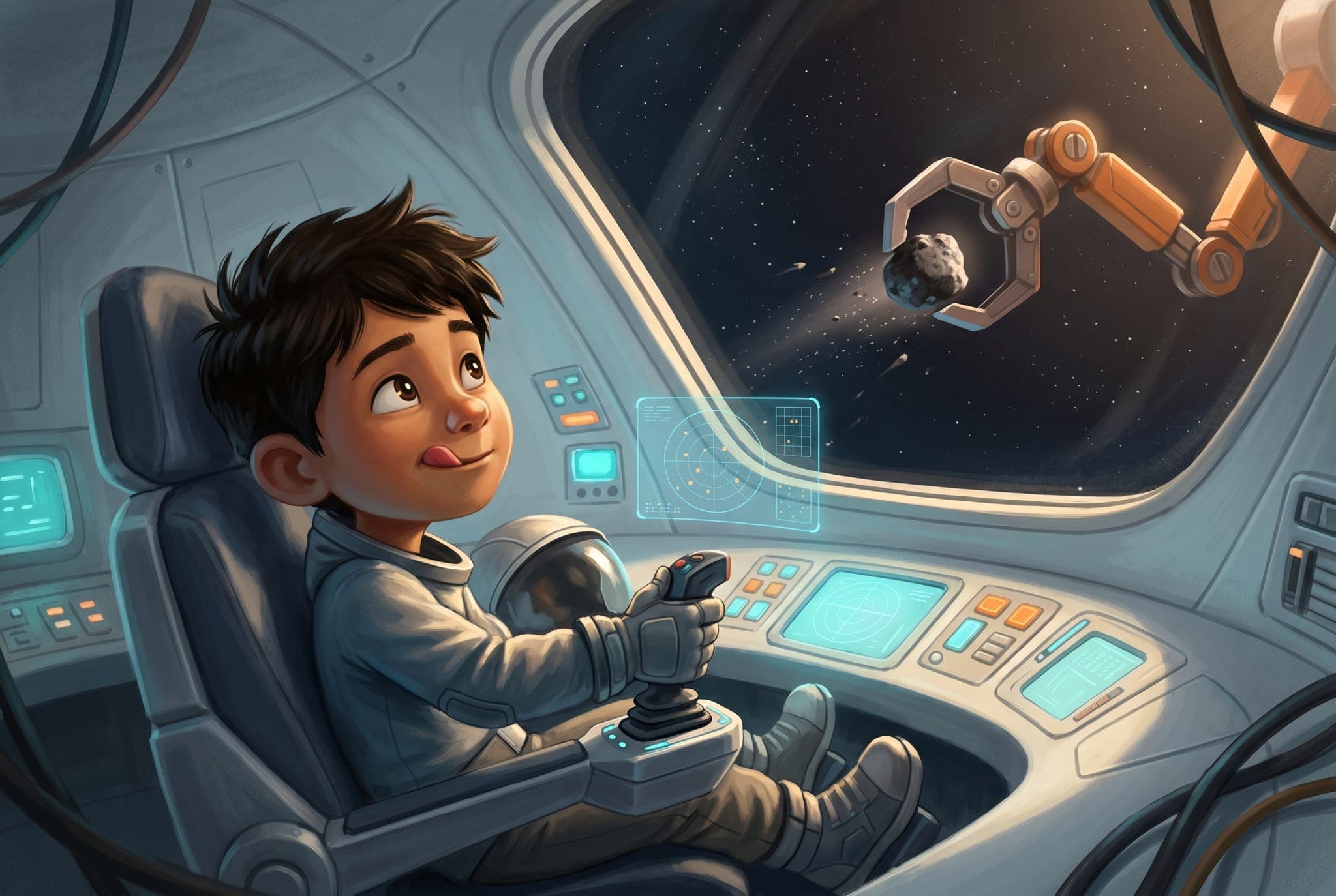 Mon premier voyage dans l'espace — scène d'intérieur 4
