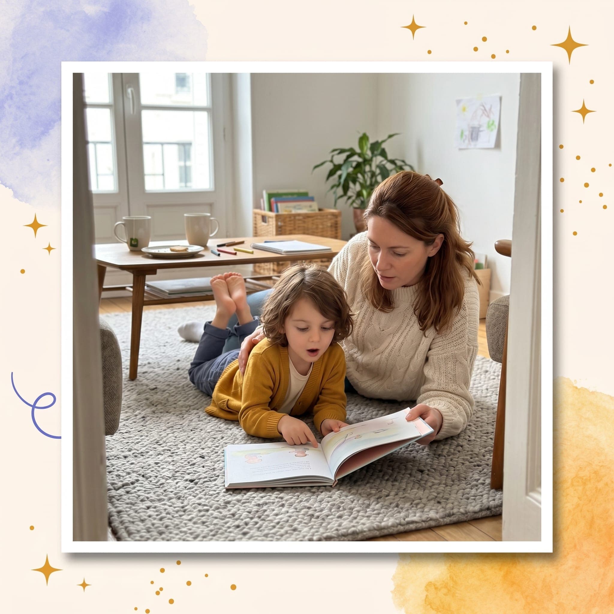 Mon livre sur mesure — moment de lecture en famille