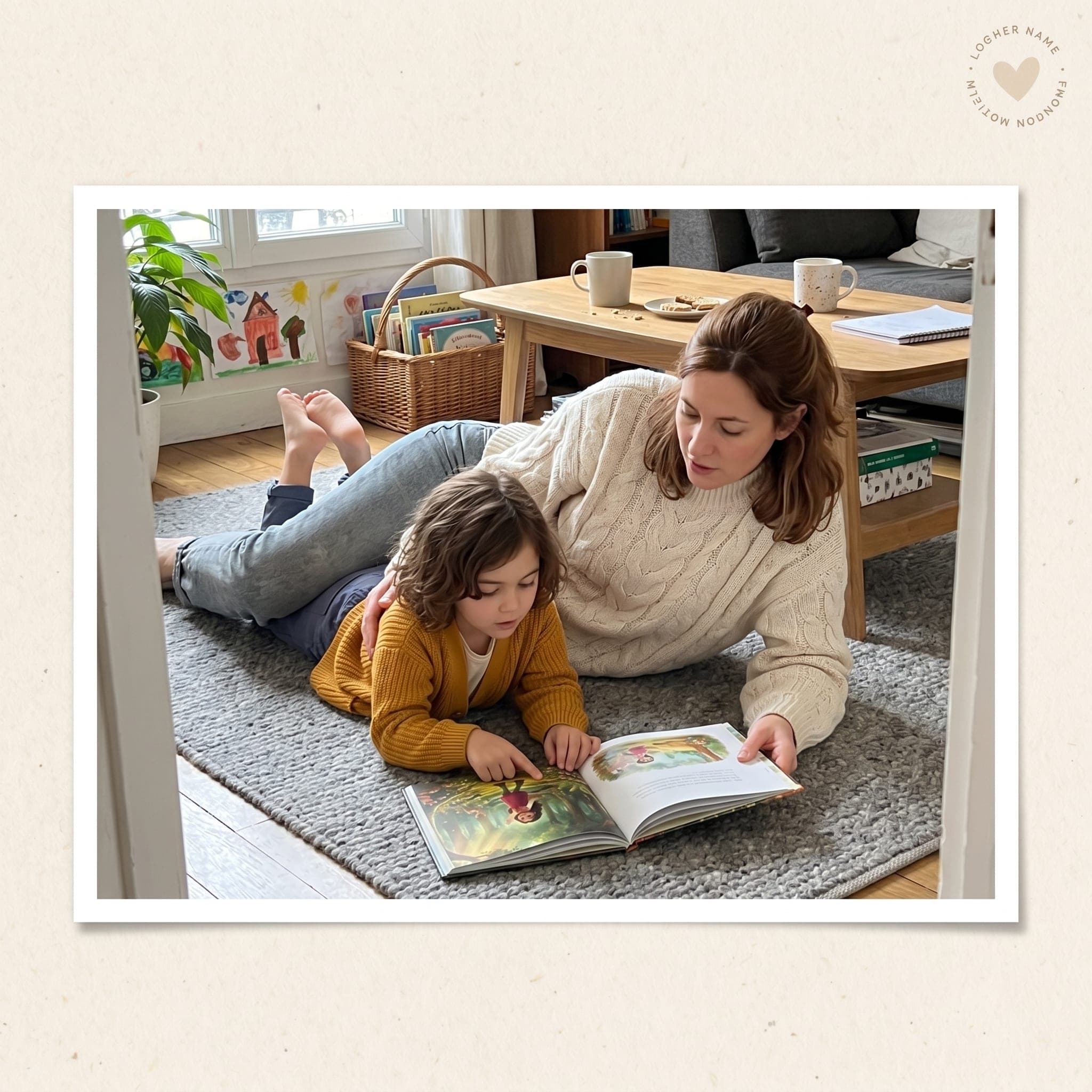 Mon livre personnalisé — moment de lecture en famille