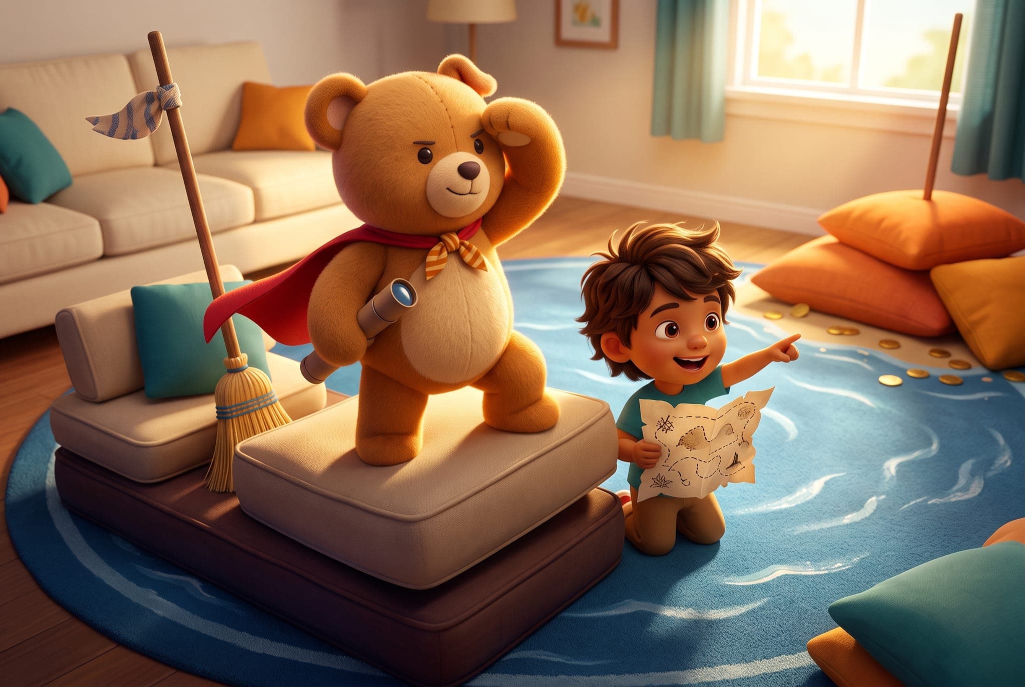 Doudou, le vrai héros — scène d'intérieur 1