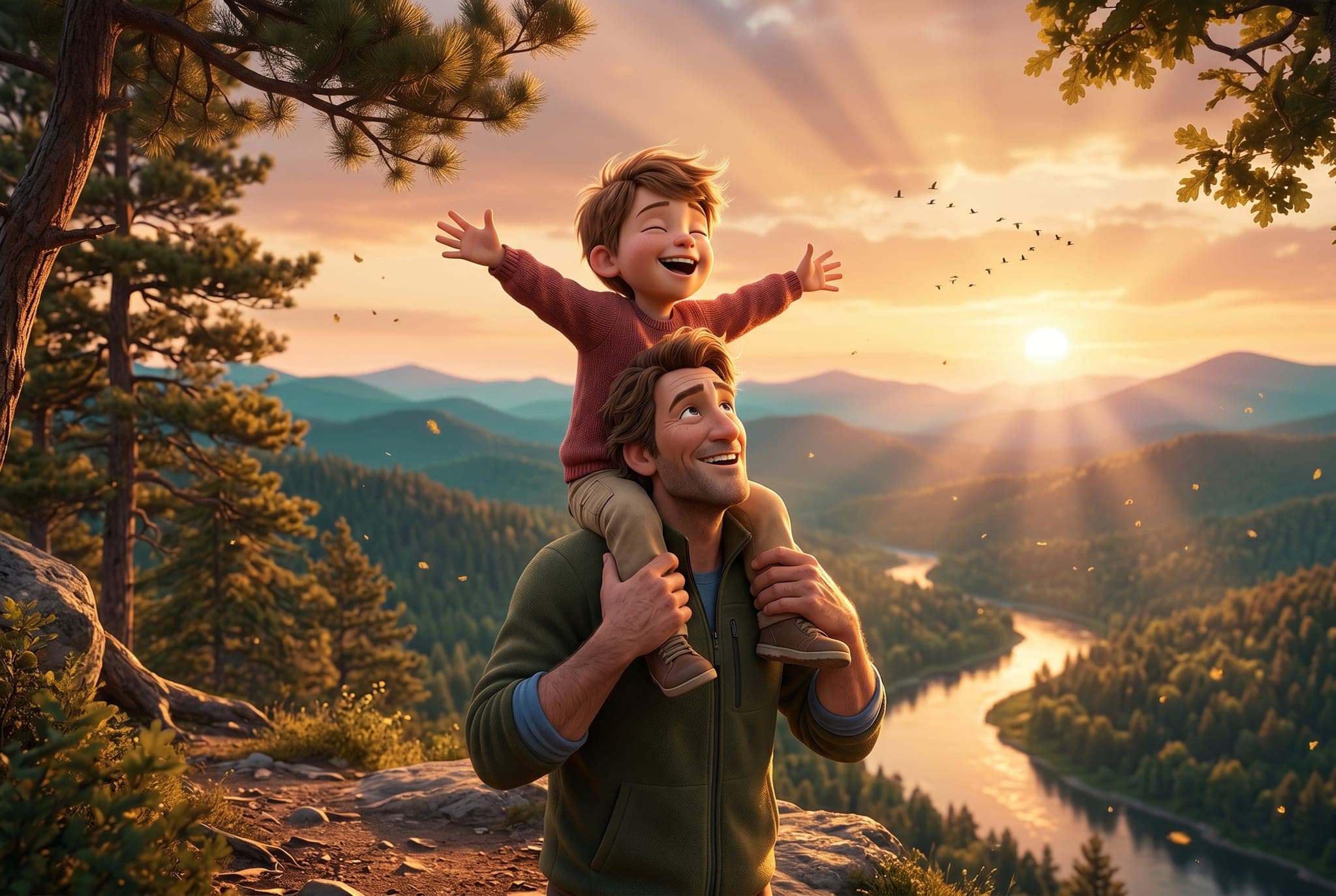 Mon papa et moi — scène d'intérieur 3