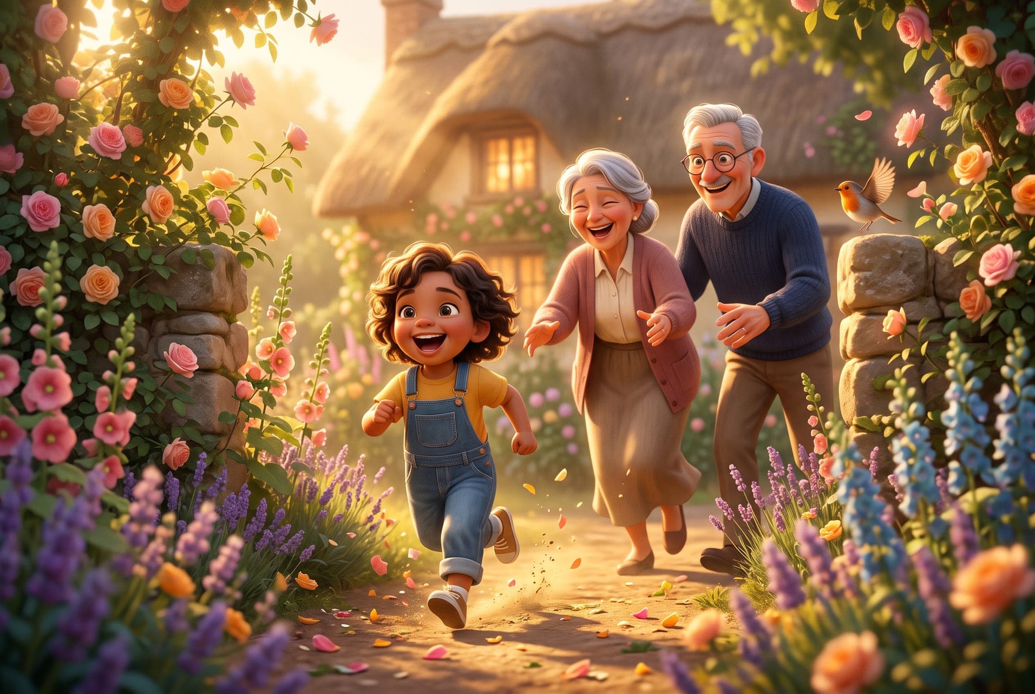 Mamie, Papy et moi — scène d'intérieur 1