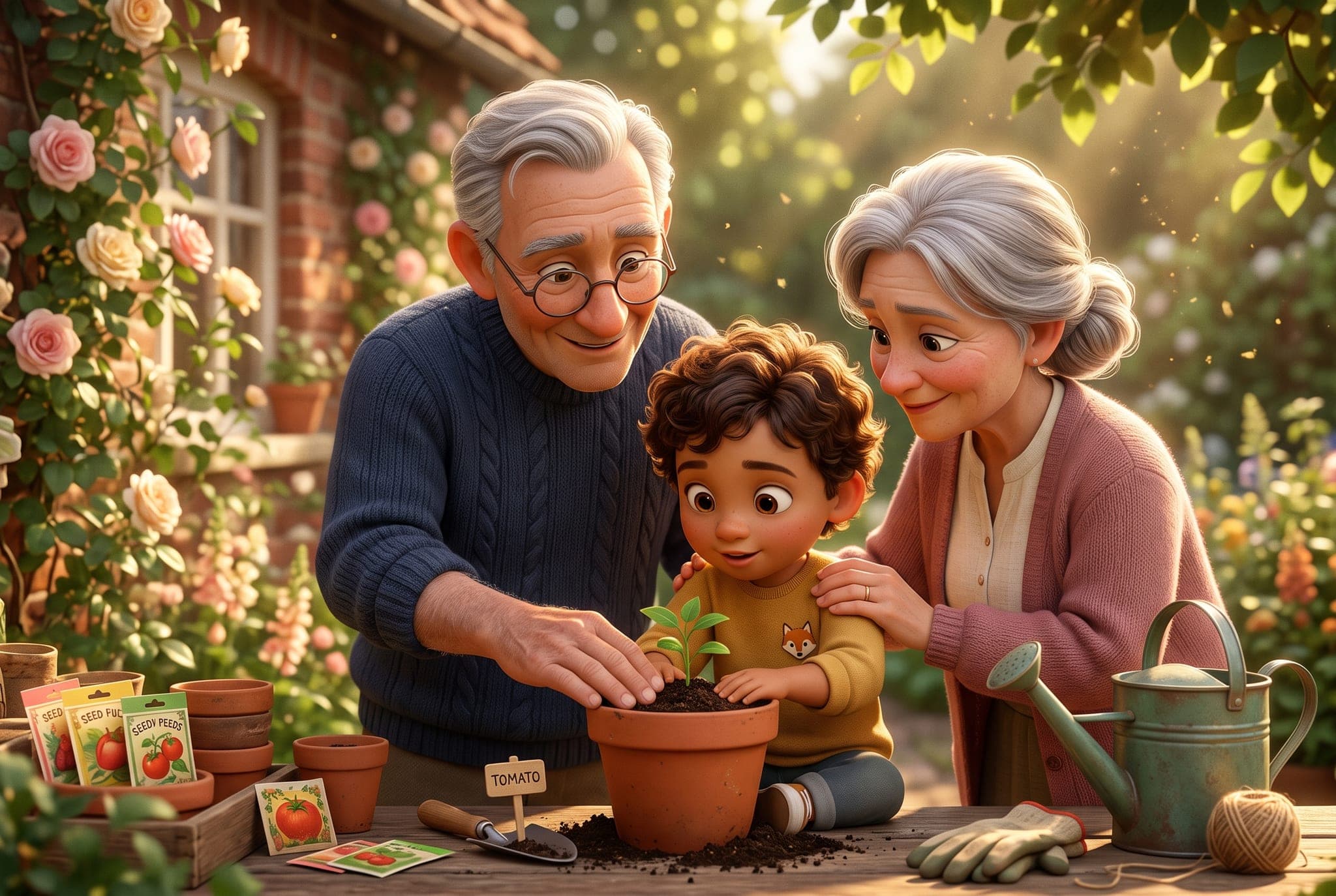 Mamie, Papy et moi — scène d'intérieur 2