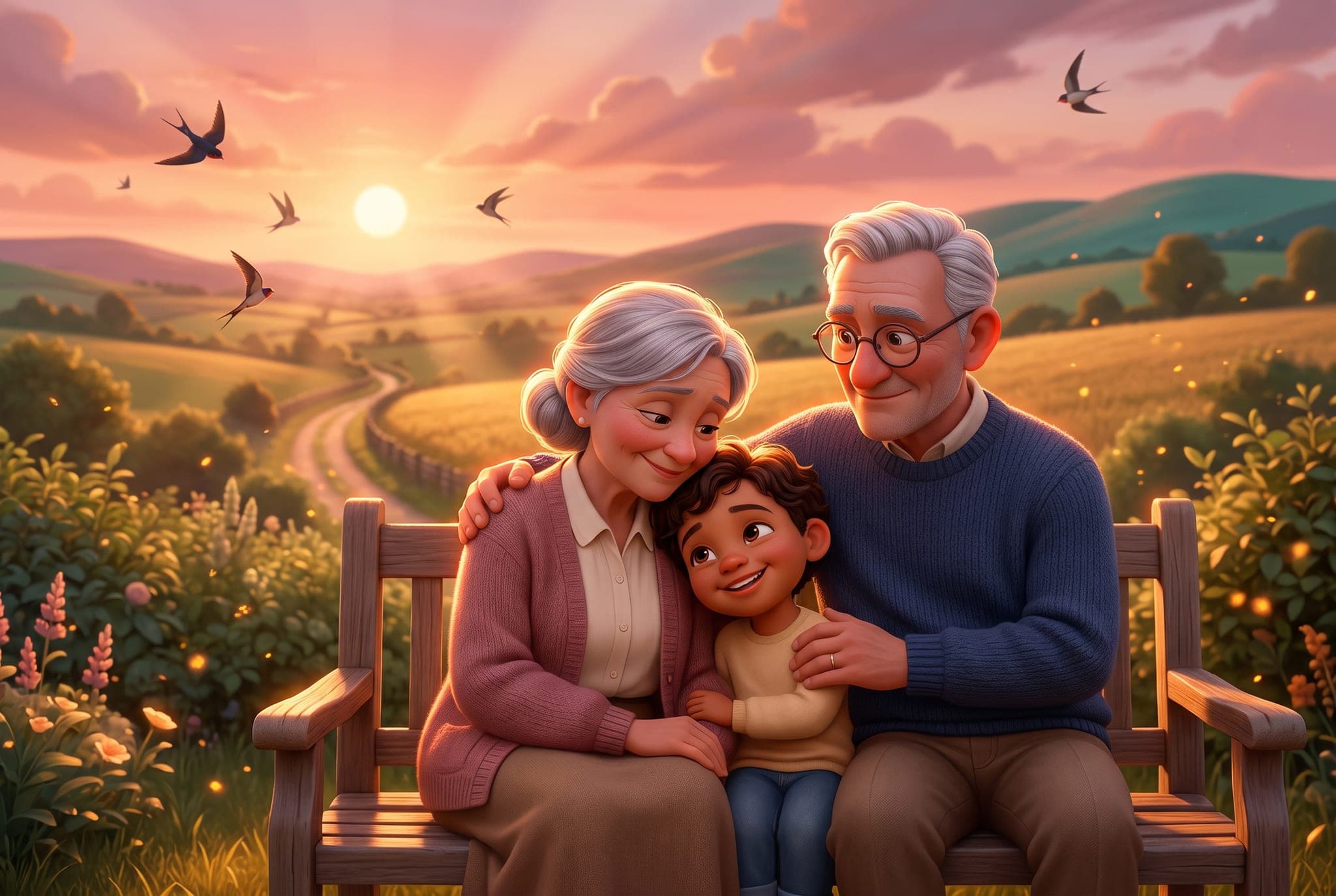 Mamie, Papy et moi — scène d'intérieur 3