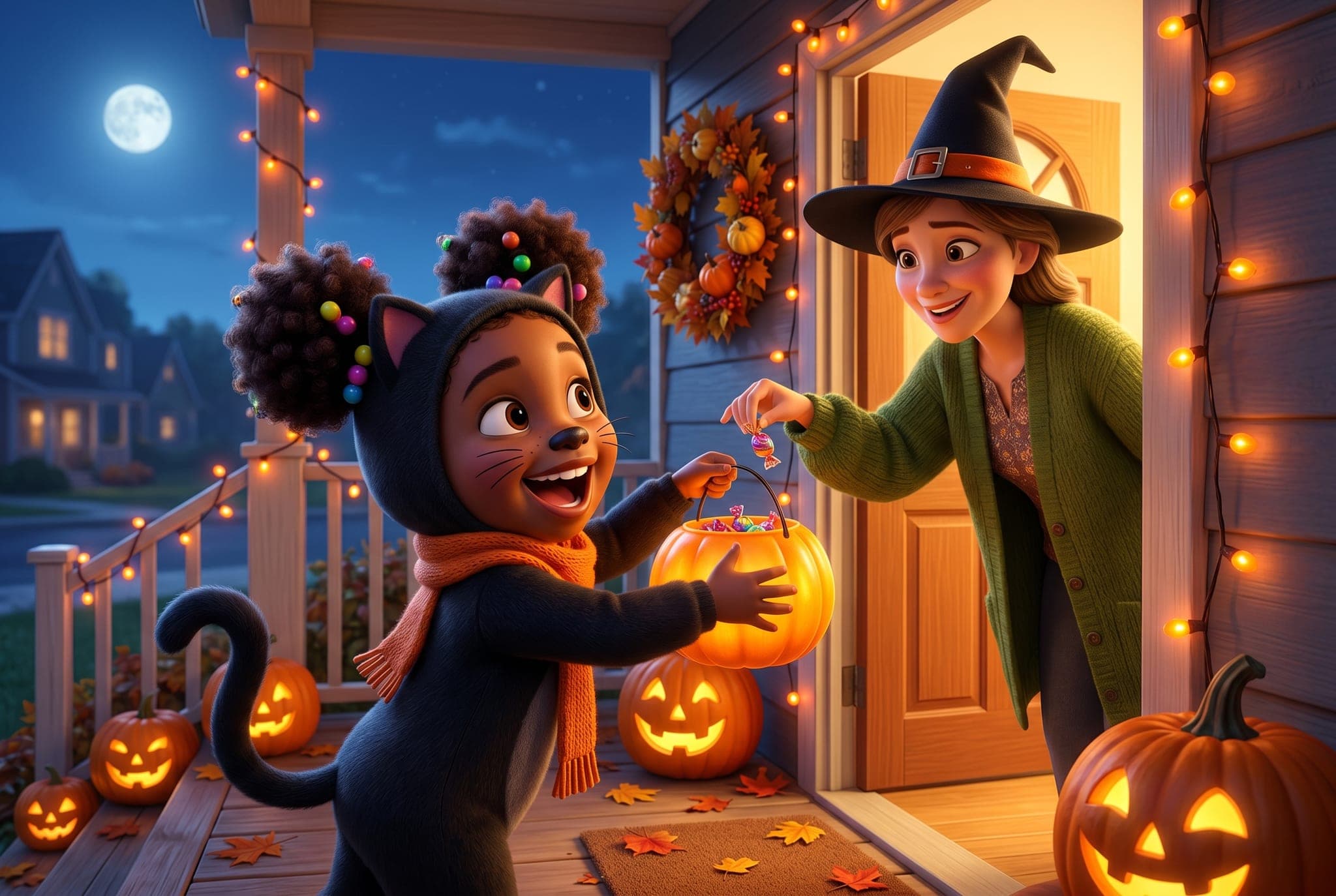Ma nuit d'Halloween — scène d'intérieur 1