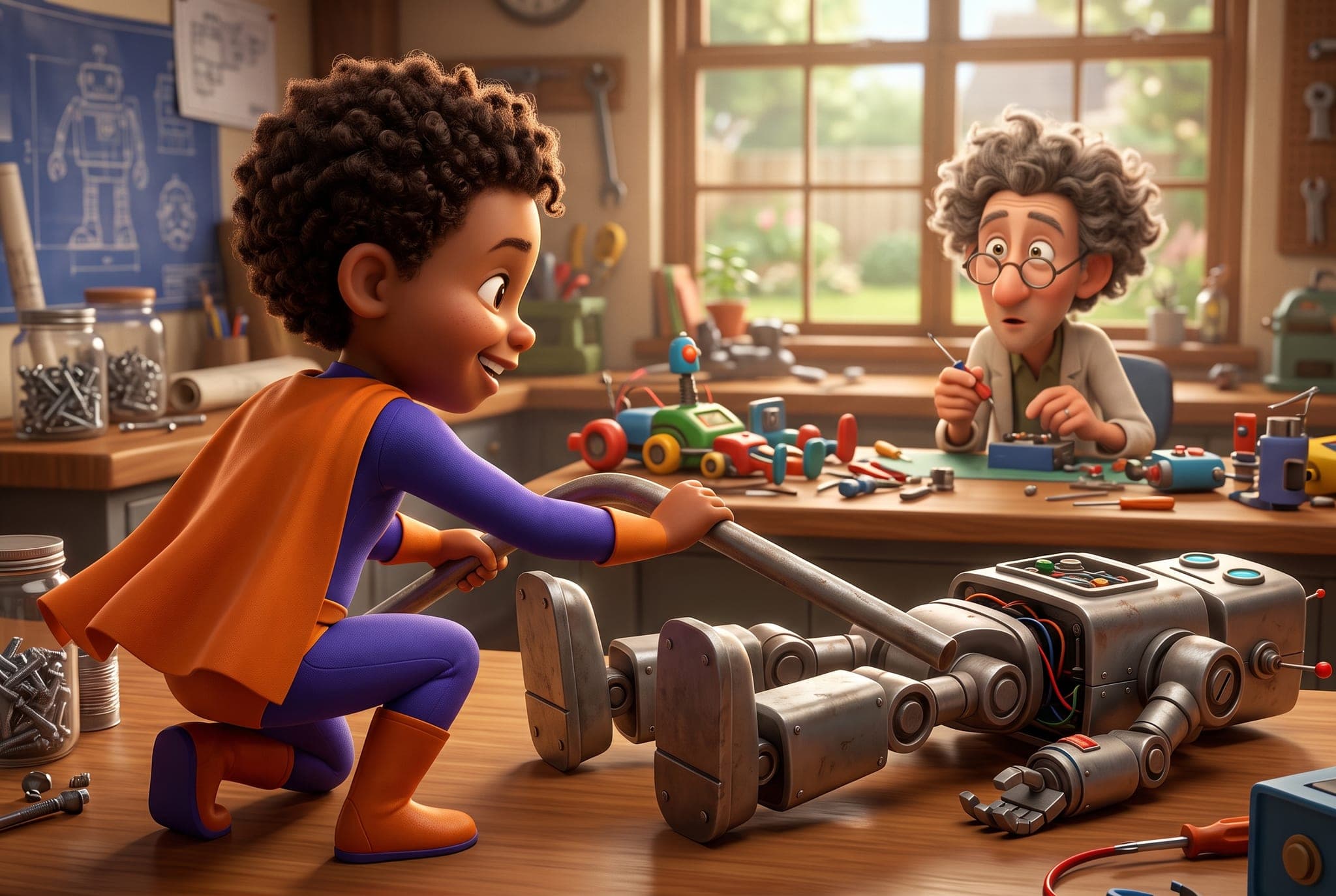 Super-force contre le robot cambrioleur