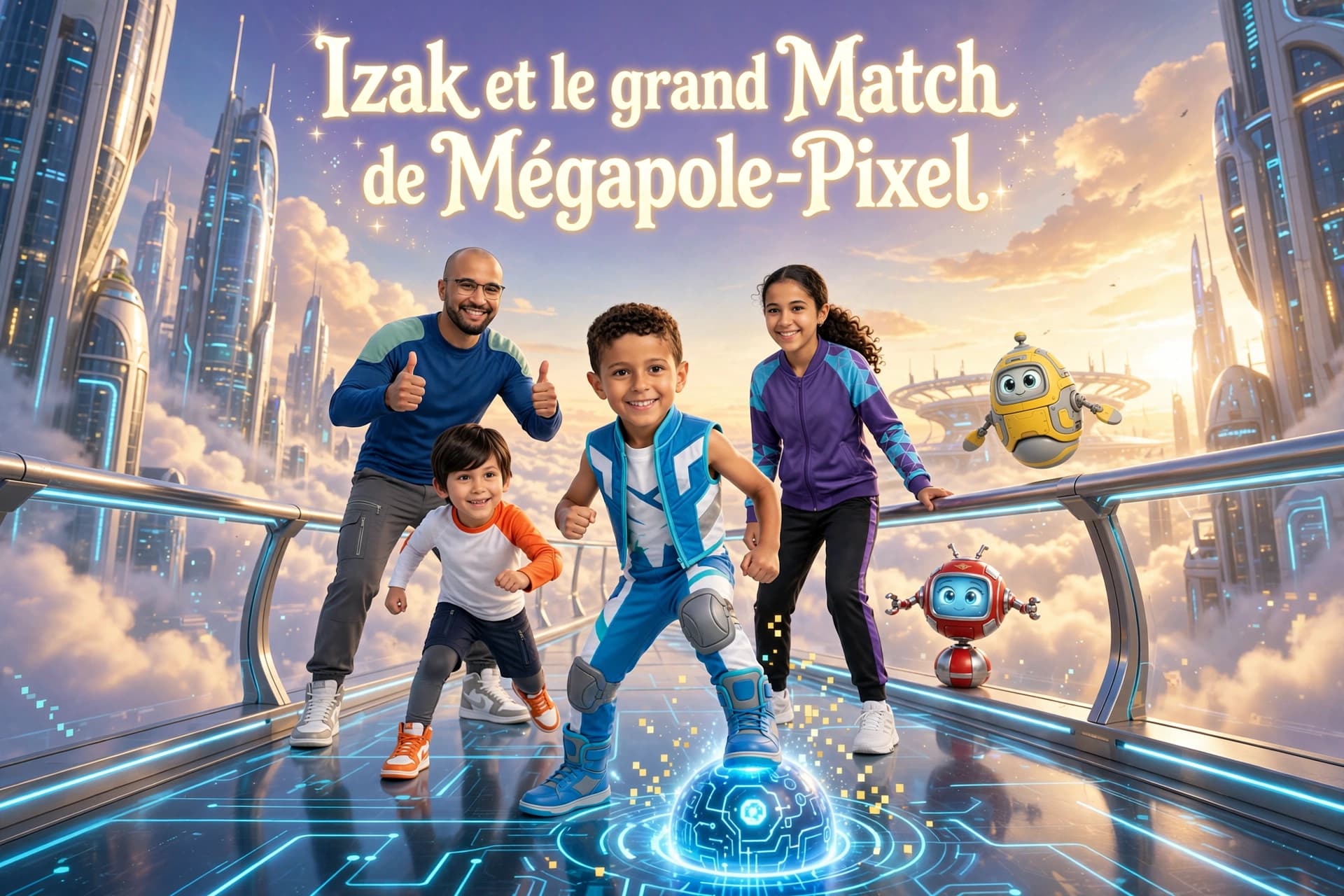 Izak et le grand Match de Mégapole-Pixel