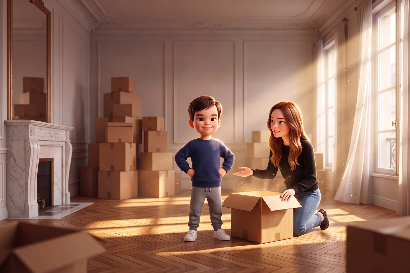 Charles déménage avec Maman